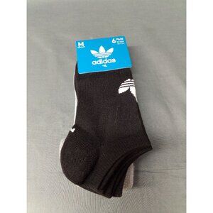 Men's Adidas 6 Pack Cushioned Ankle Socks Size 6-8 Medium Shoe NEW!